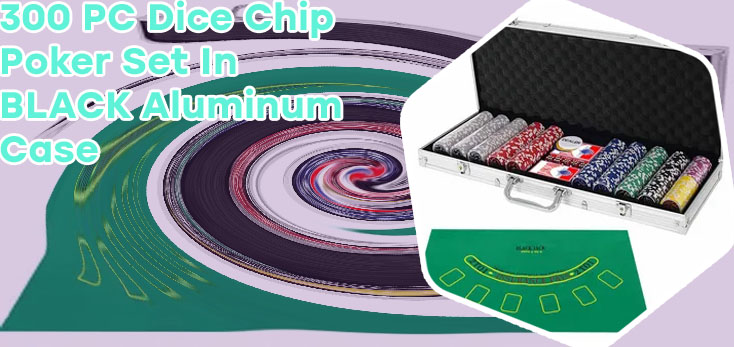 Black poker chip set