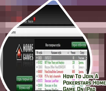 Join home game pokerstars app