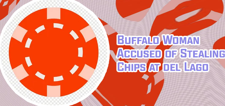 Orange poker chips