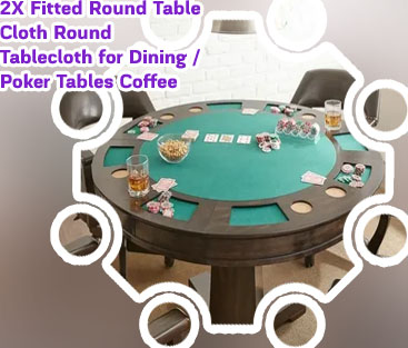 Round poker table with dining top